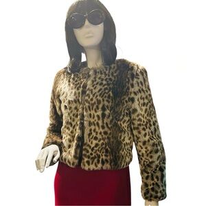 Trouvé Faux Fur Slightly Cropped Jacket Coat